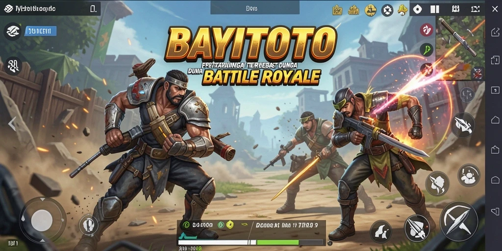 Screenshot gameplay BAYITOTO yang menunjukkan aksi seru Battle Royale.