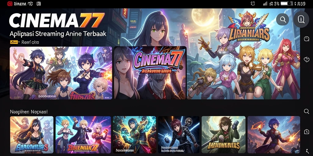 Gameplay CINEMA77 menampilkan berbagai judul anime menarik.