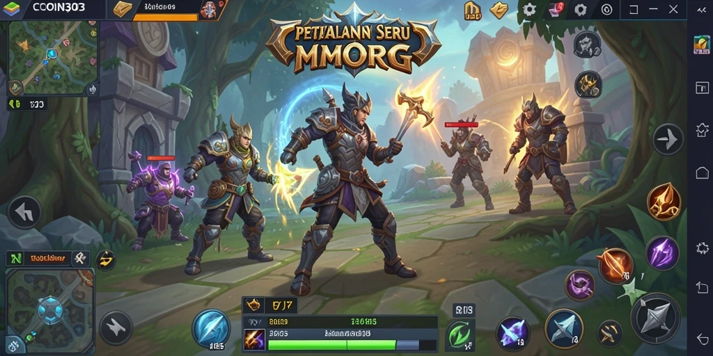 Gameplay COIN303 yang menarik dengan petualangan RPG yang mendebarkan.