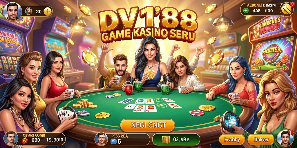 Screenshot gameplay DV188 menampilkan suasana kasino yang nyata dan menarik.