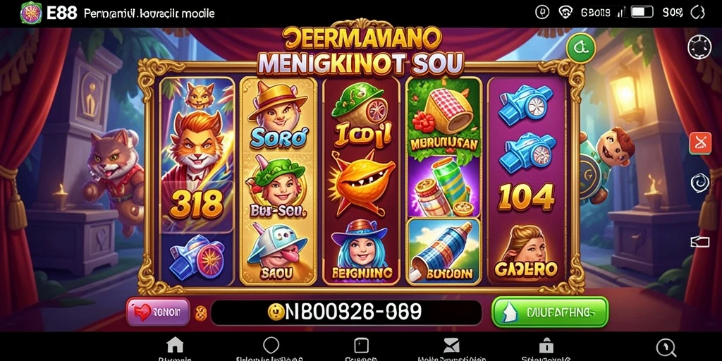 Tampilan gameplay E88 yang memikat dan penuh warna.
