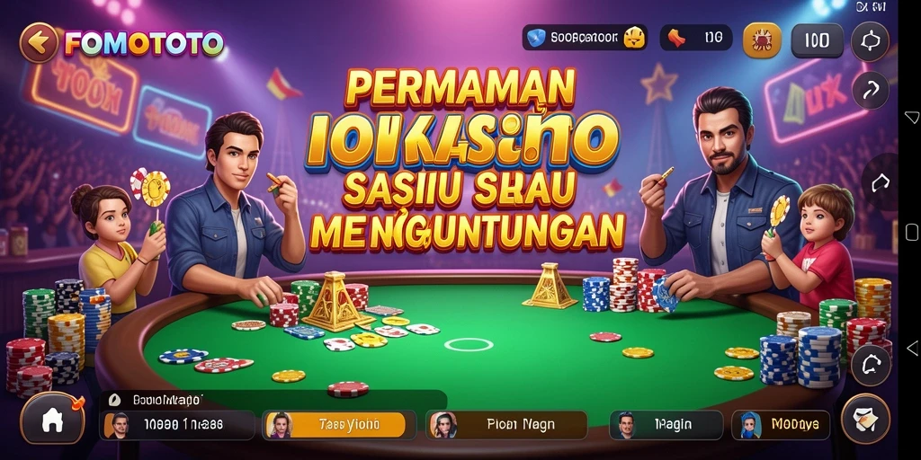 Screenshot dari gameplay seru FOMOTOTO menampilkan aksi kasino yang mendebarkan.