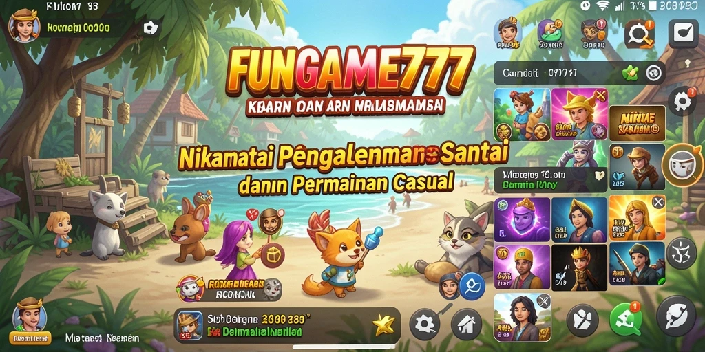 Screenshot utama menunjukkan gameplay menyenangkan FUNGame777.