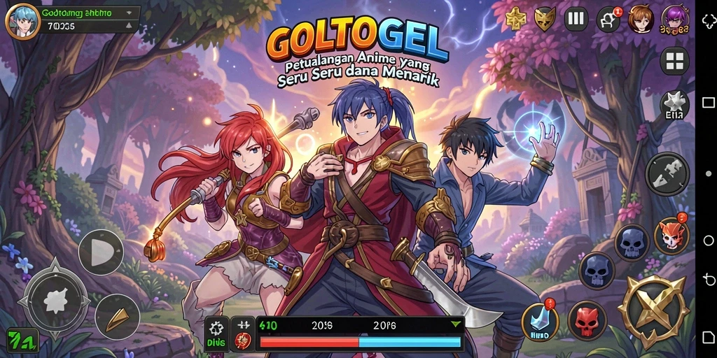 Tampilan gameplay seru dan penuh warna di GOLTOGEL.