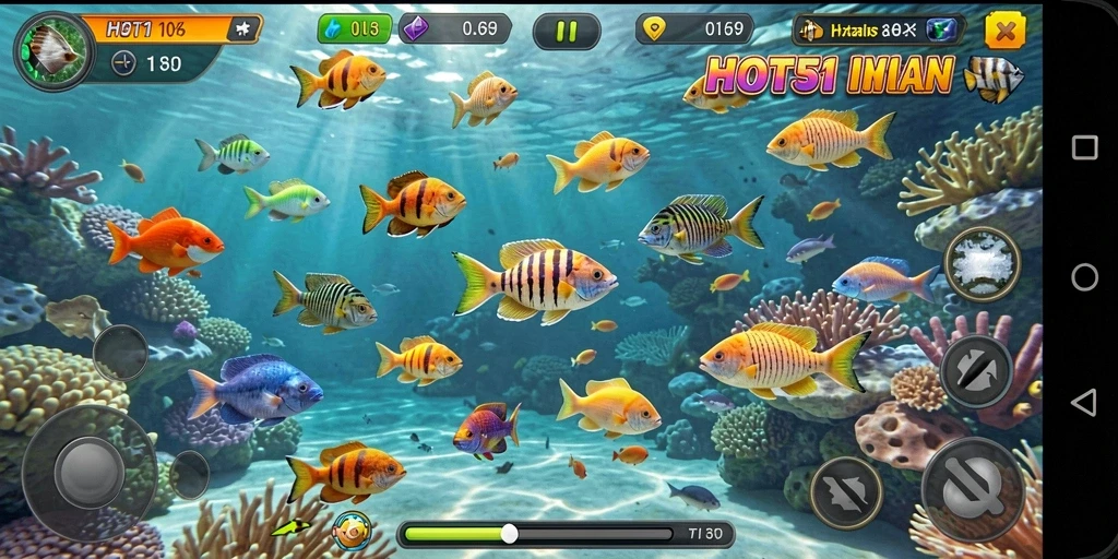 Gameplay Tembak Ikan yang seru dan menantang di HOT51.