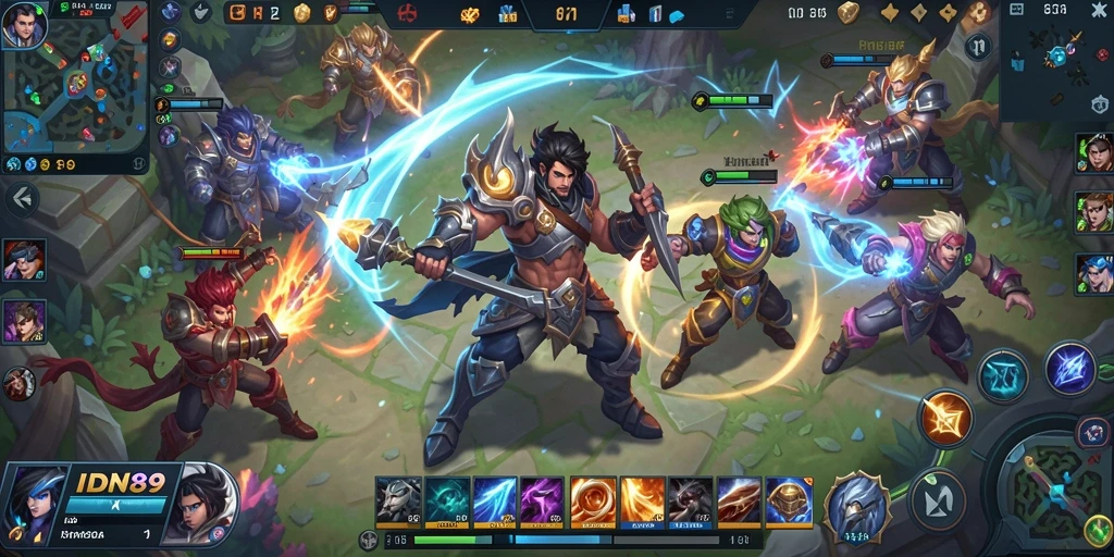 Tampilan gameplay seru dan intens di IDN89.