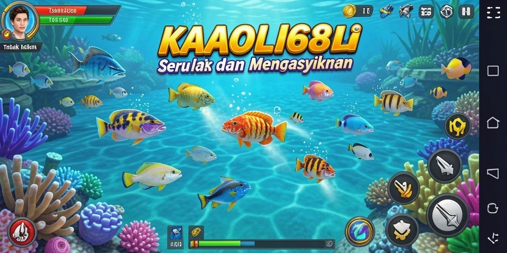 Tampilan gameplay seru Tembak Ikan di KAOL68.
