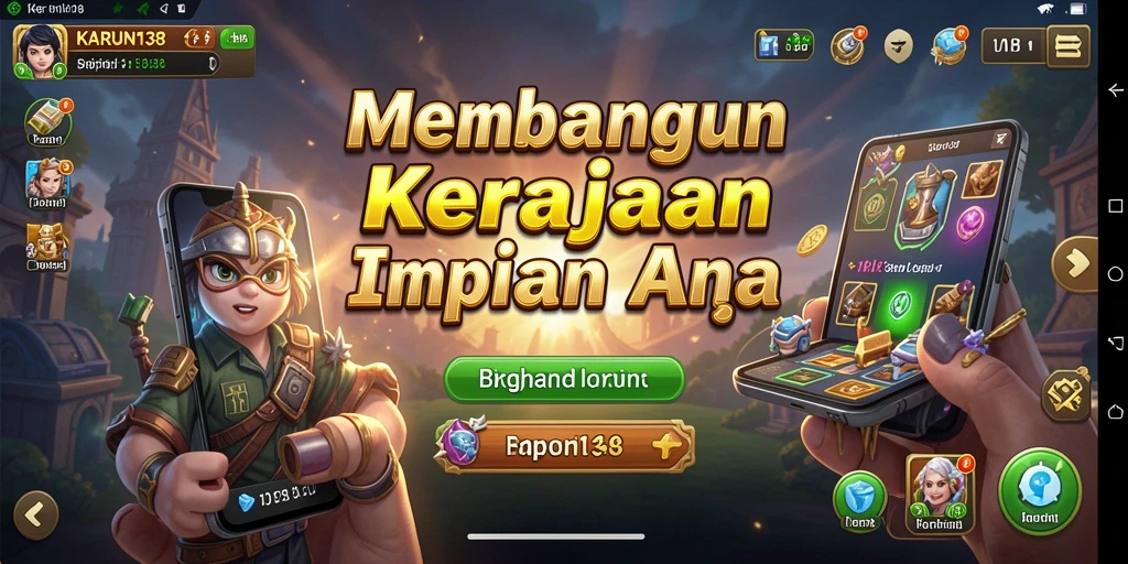 Tangkapan layar gameplay KARUN138 menampilkan strategi bisnis yang mendebarkan.