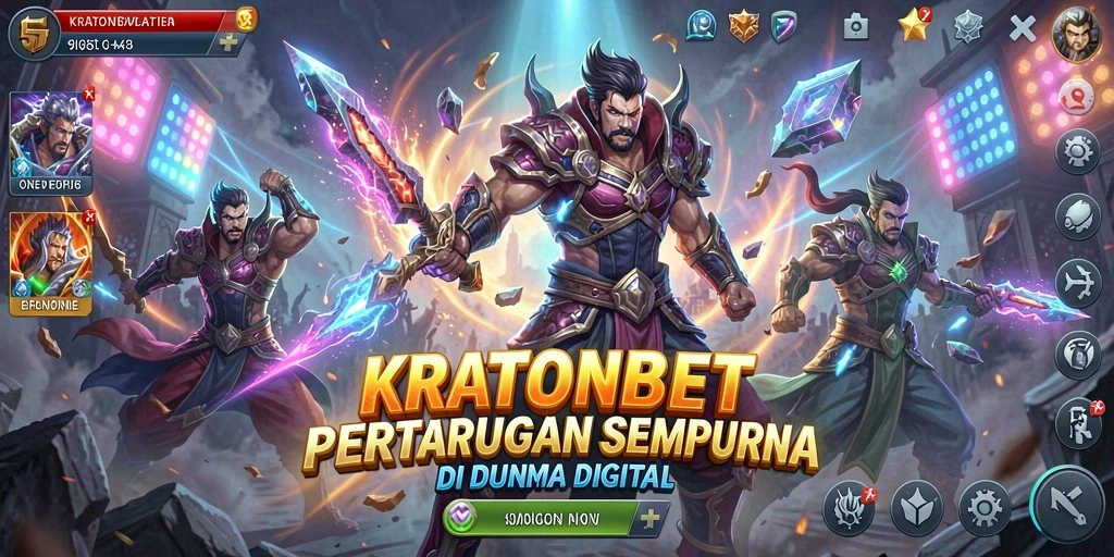 Tampilan menegangkan saat pertarungan di <strong>KRATONBET</strong>.