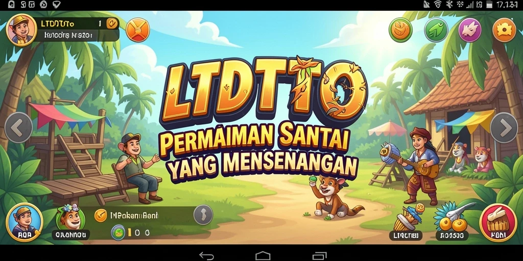 Screenshot LTDTOTO menampilkan gameplay santai yang seru.