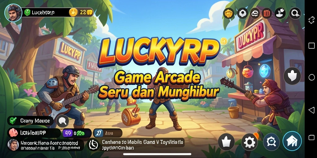 Tampilan gameplay menarik dari LUCKYRP dengan aksi seru.