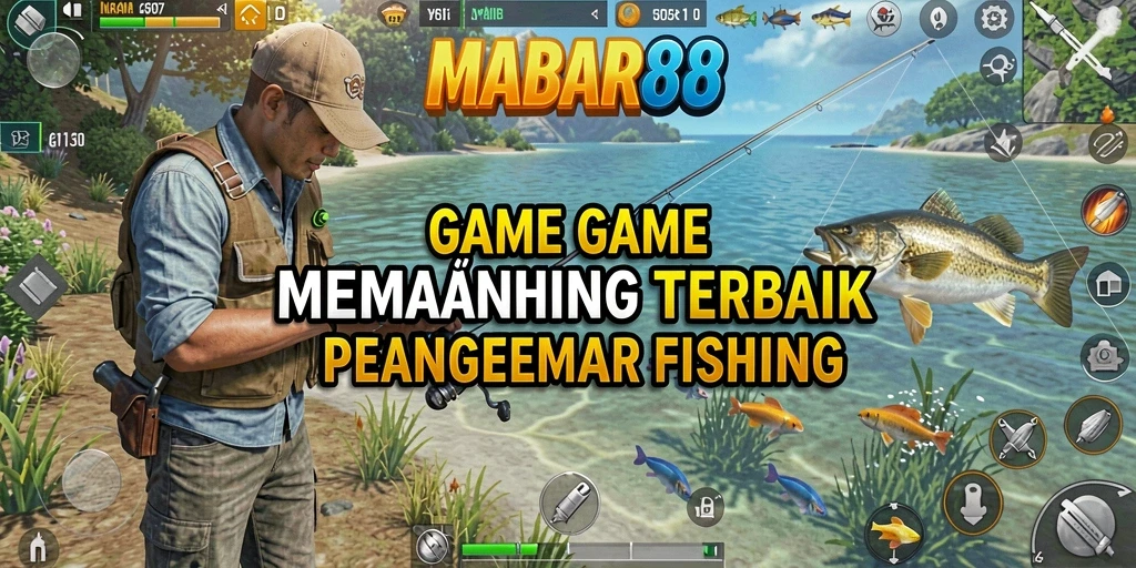 Tampilan menarik gameplay MABAR88 saat pemancingan.
