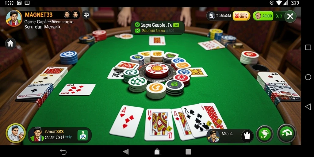 Tampilan gameplay seru dan penuh warna di MAGNET33.