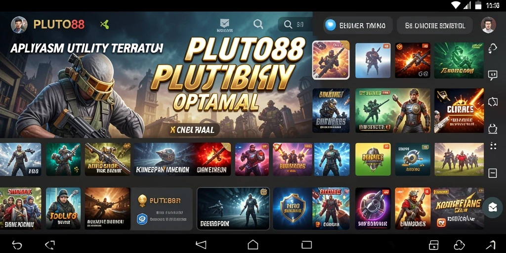 Tampilan antarmuka PLUTO88 yang sederhana dan intuitif.