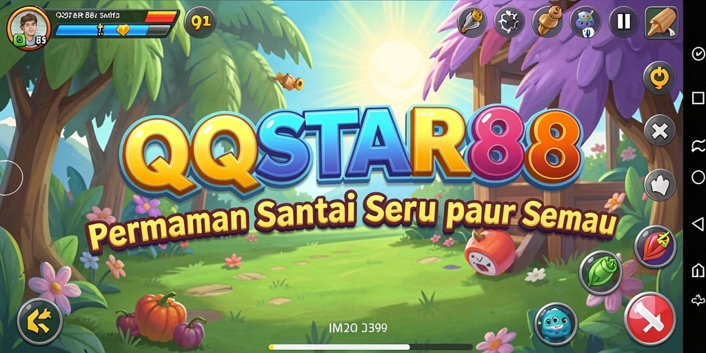 Tampilan gameplay QQSTAR88 dengan aksi seru dan karakter menarik.