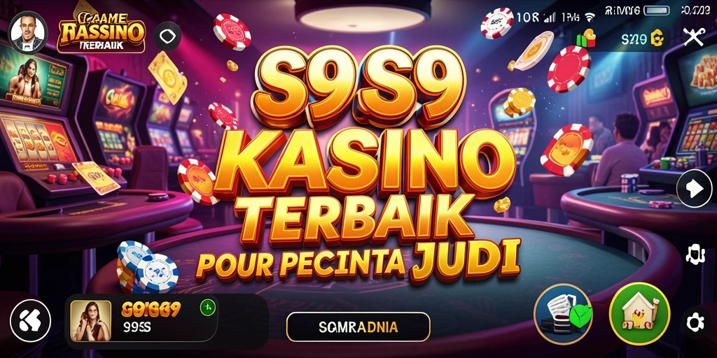 Tampilan utama S9S9 menampilkan aksi seru permainan Kasino.