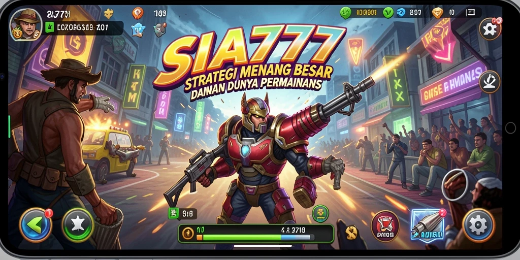 Tangkapan layar utama menunjukkan aksi gameplay strategi SIA777.