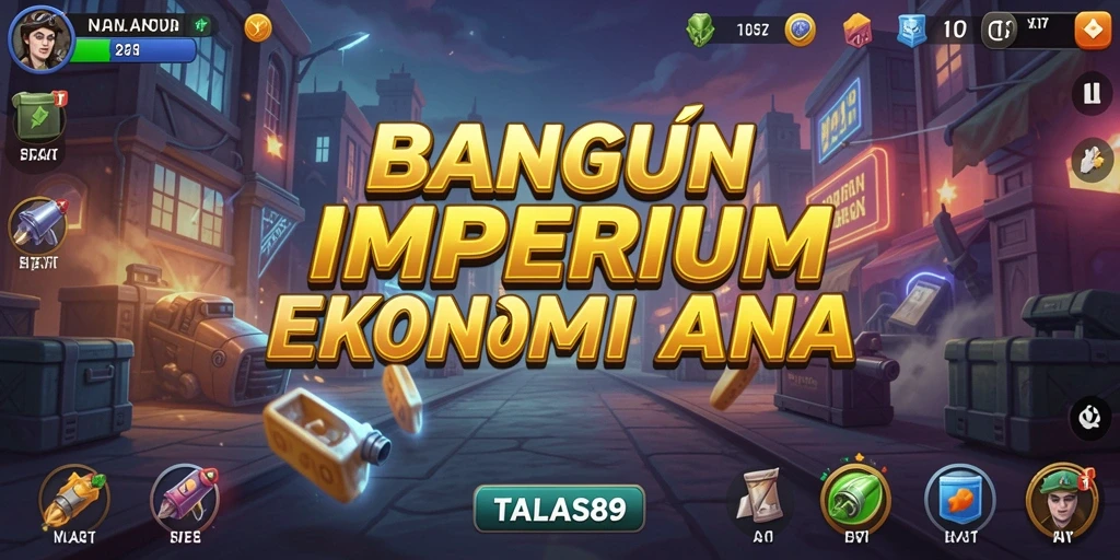 Tampilan gameplay TALAS89 yang menunjukkan aktivitas bisnis yang dinamis.