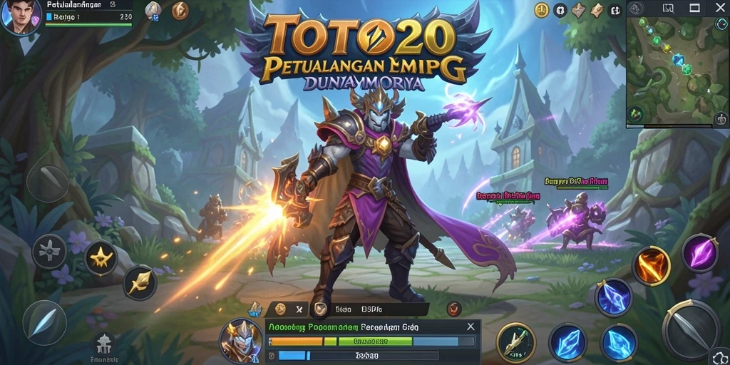 Tampilan gameplay TOTO20 dengan petualangan seru dalam dunia MMORPG.