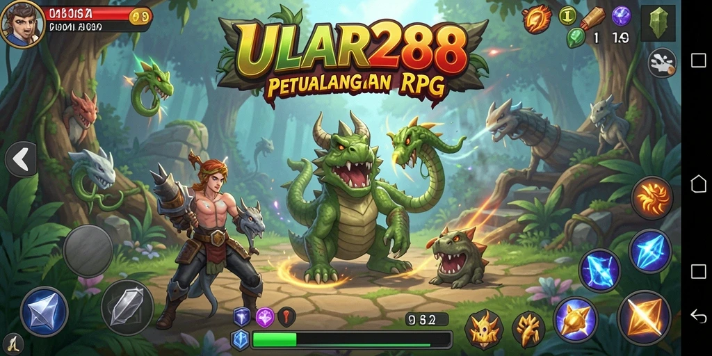 Tampilan gameplay RPG yang epik dan menantang di ULAR288.